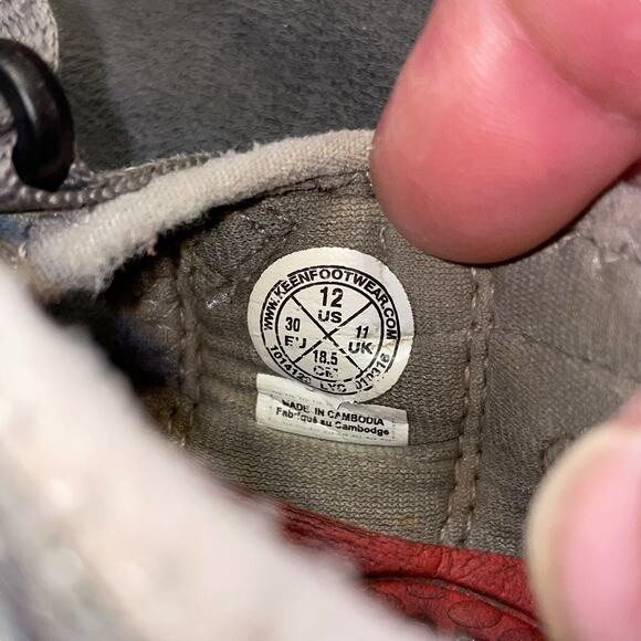 Keen Kid Sz 12 Sandals Seacamp II CNX Water Hook Loop Magnet Racing Red 1014123 - Picture 14 of 15